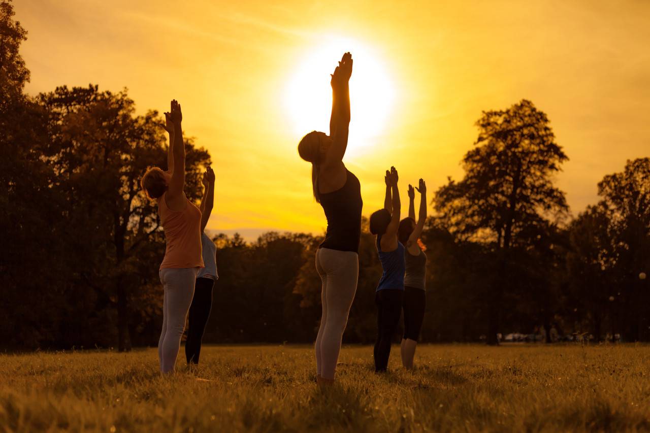 Yoga im Park